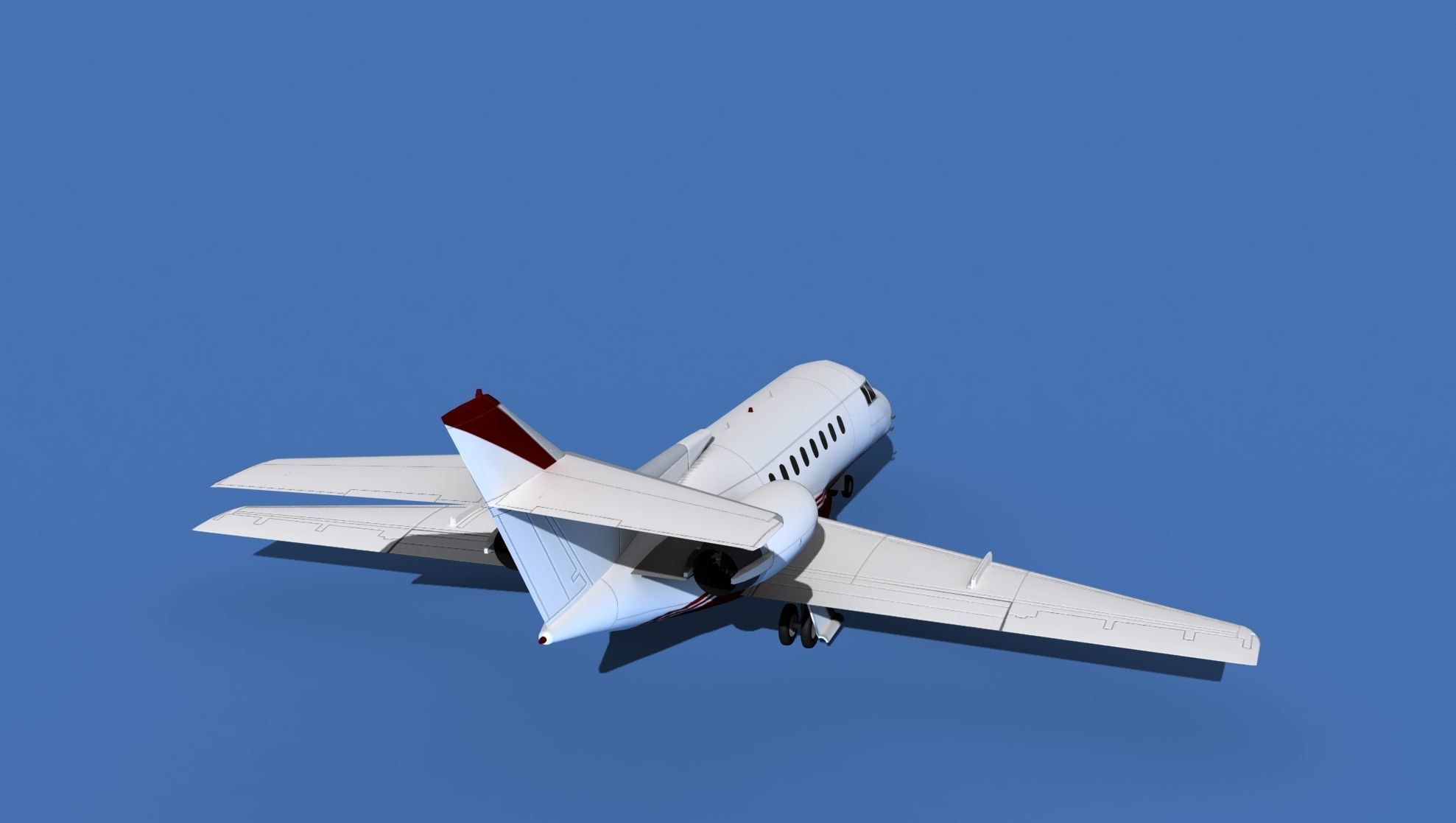 Hawker Siddley 1000 V11 3D model_6