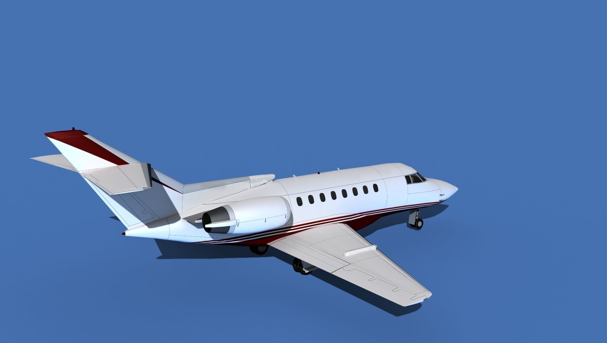 Hawker Siddley 1000 V11 3D model_5