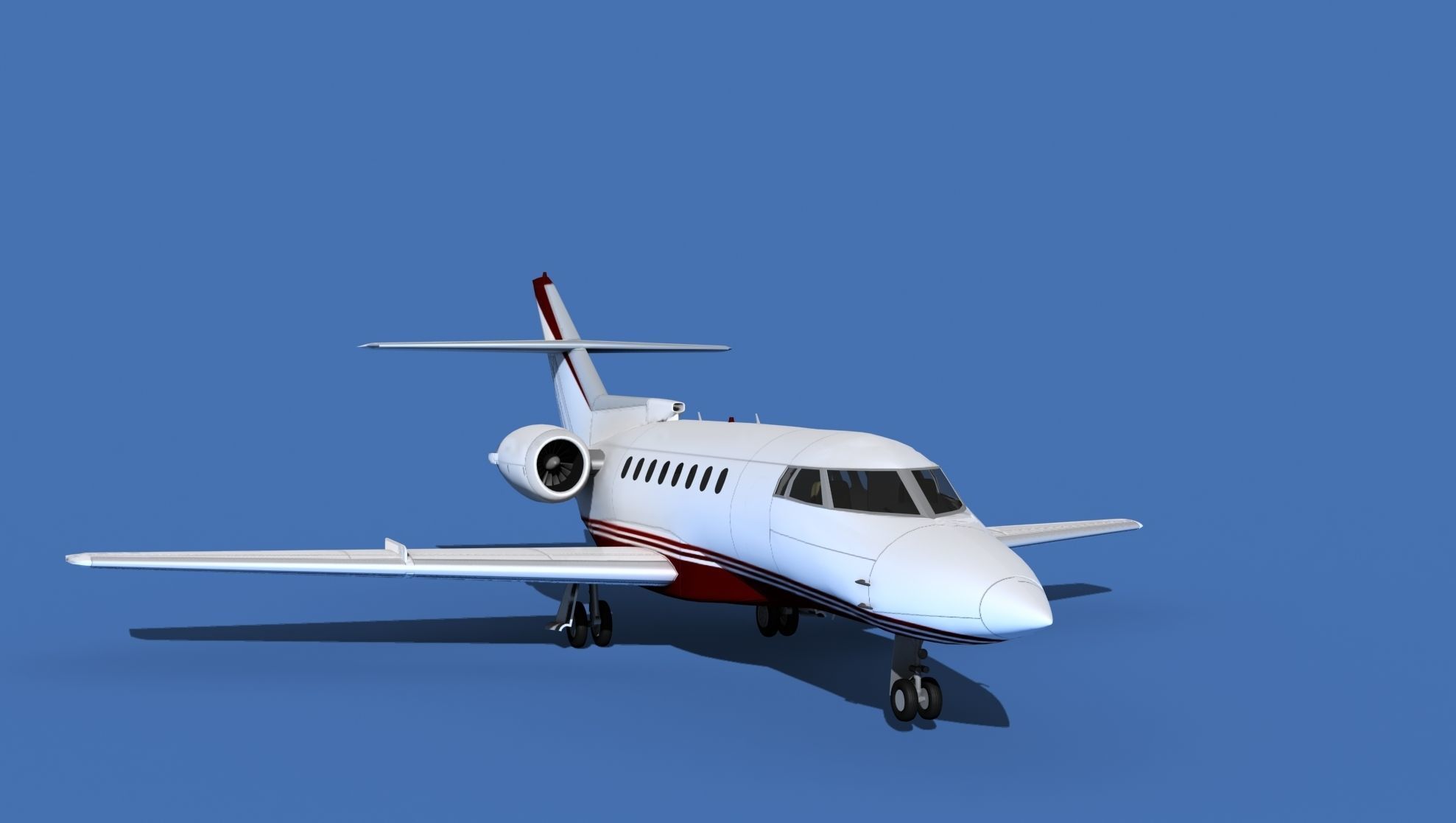 Hawker Siddley 1000 V11 3D model_2