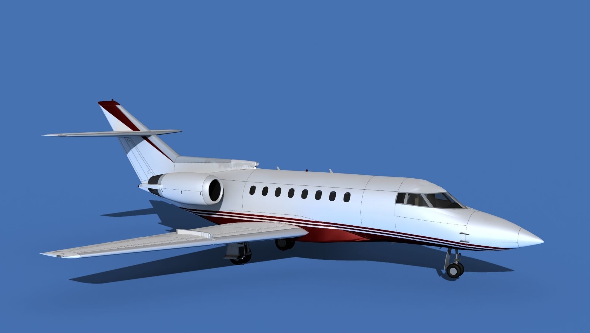 Hawker Siddley 1000 V11 3D model_3