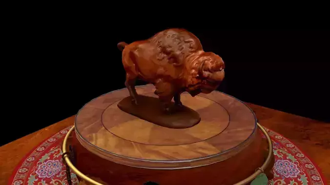 Yellowstone Bison 3D model figure