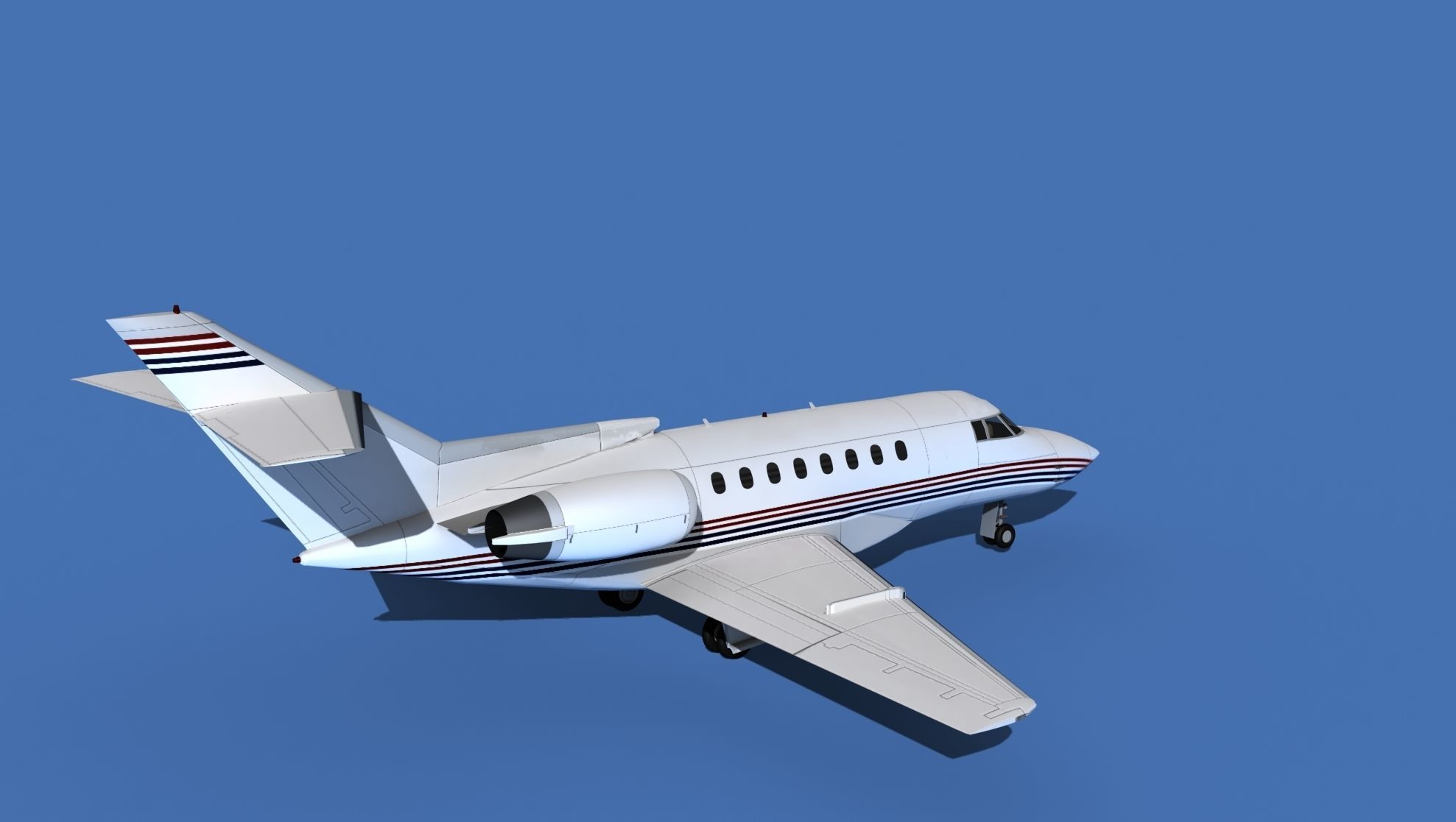 Hawker Siddley 1000 V12 3D model_5
