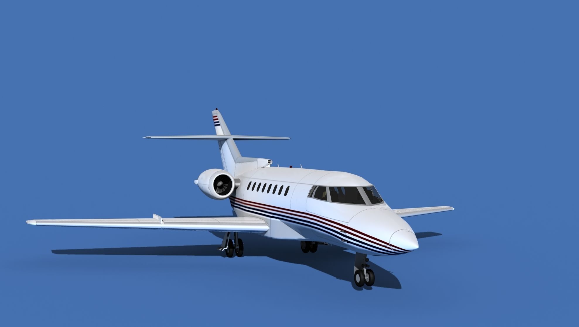 Hawker Siddley 1000 V12 3D model_2