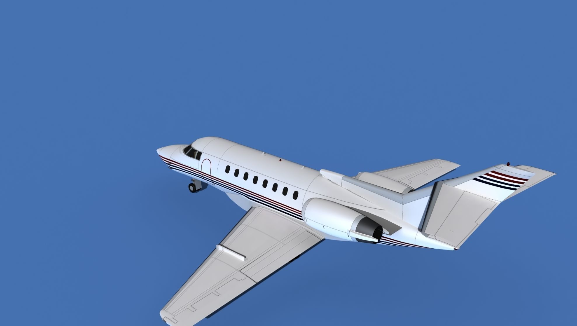 Hawker Siddley 1000 V12 3D model_8