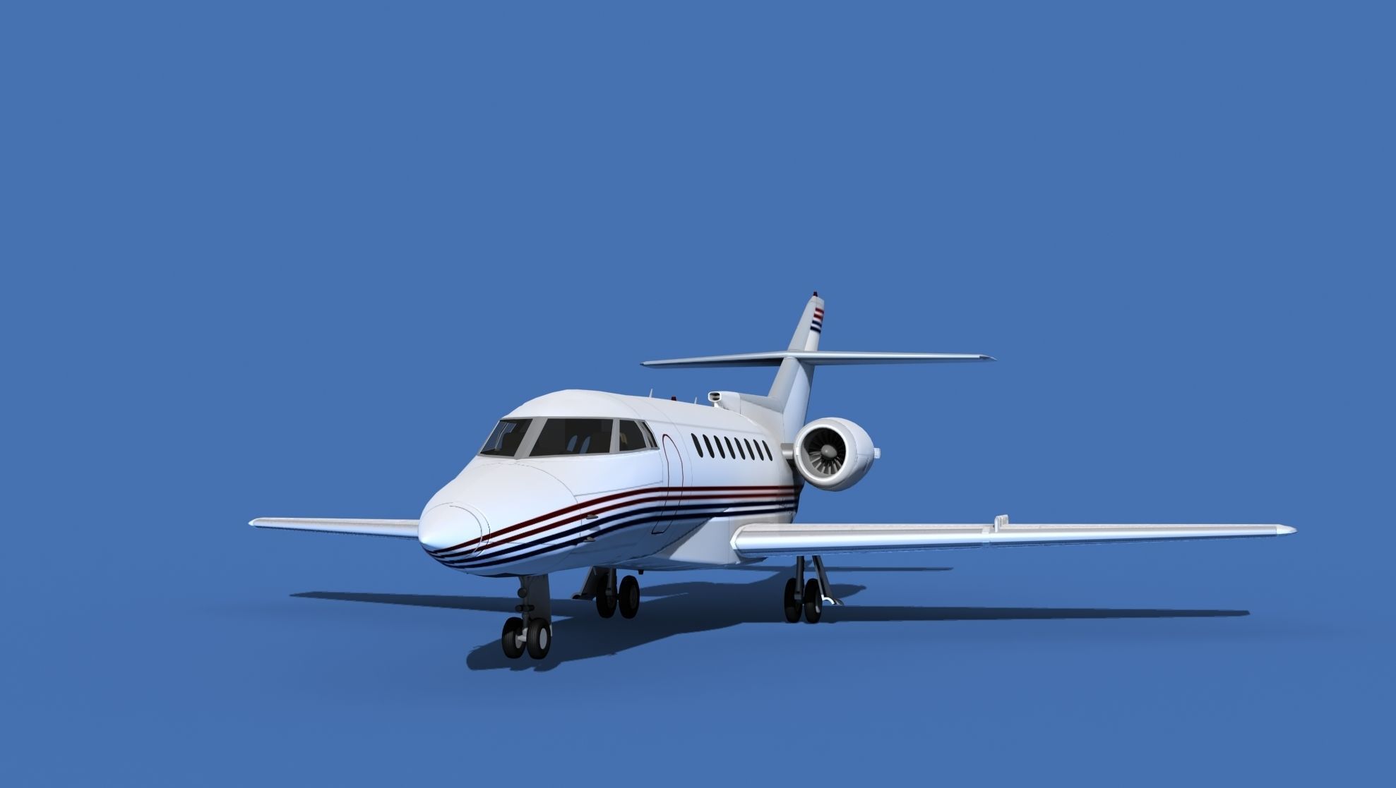 Hawker Siddley 1000 V12 3D model_1