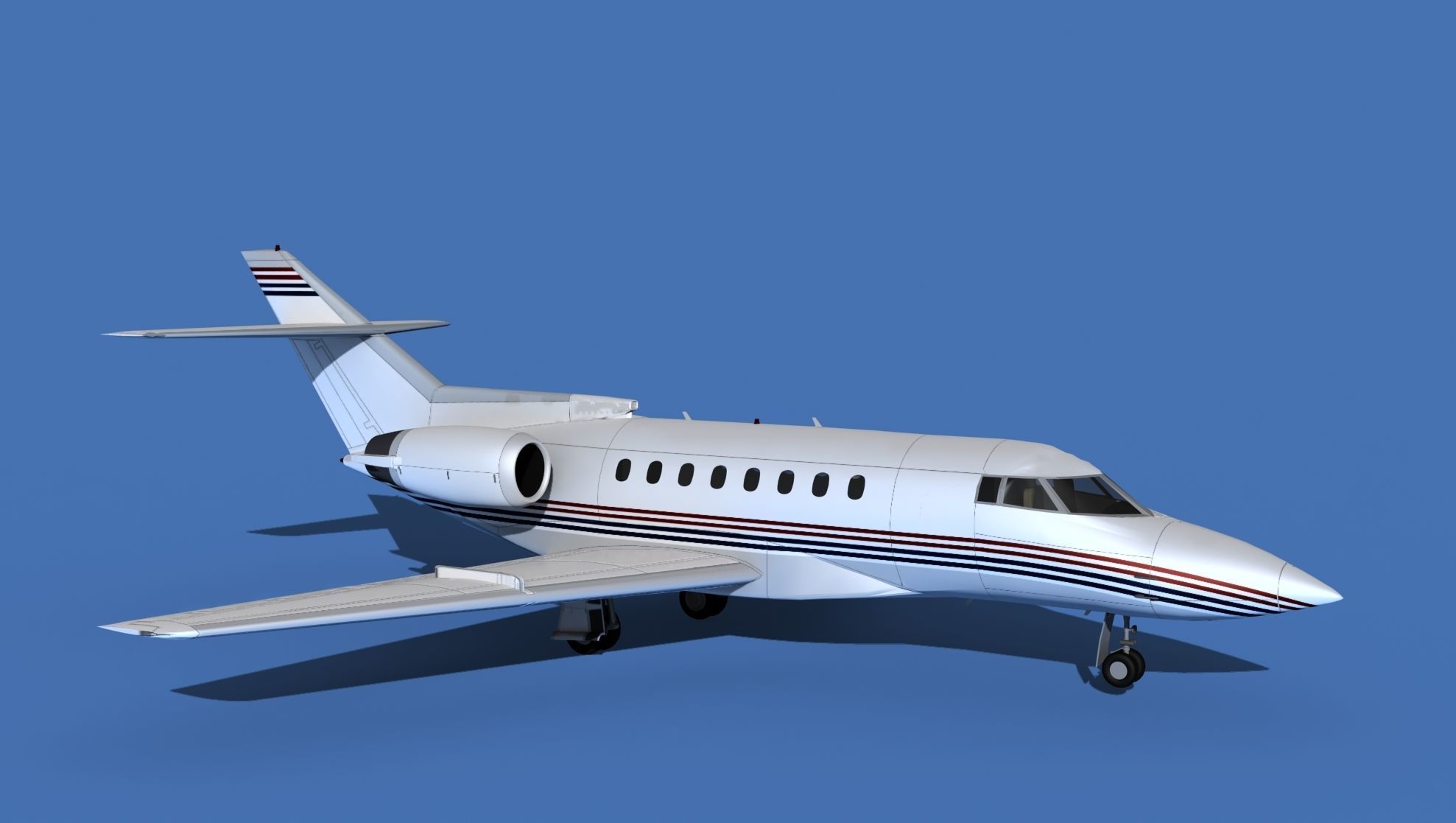 Hawker Siddley 1000 V12 3D model_3