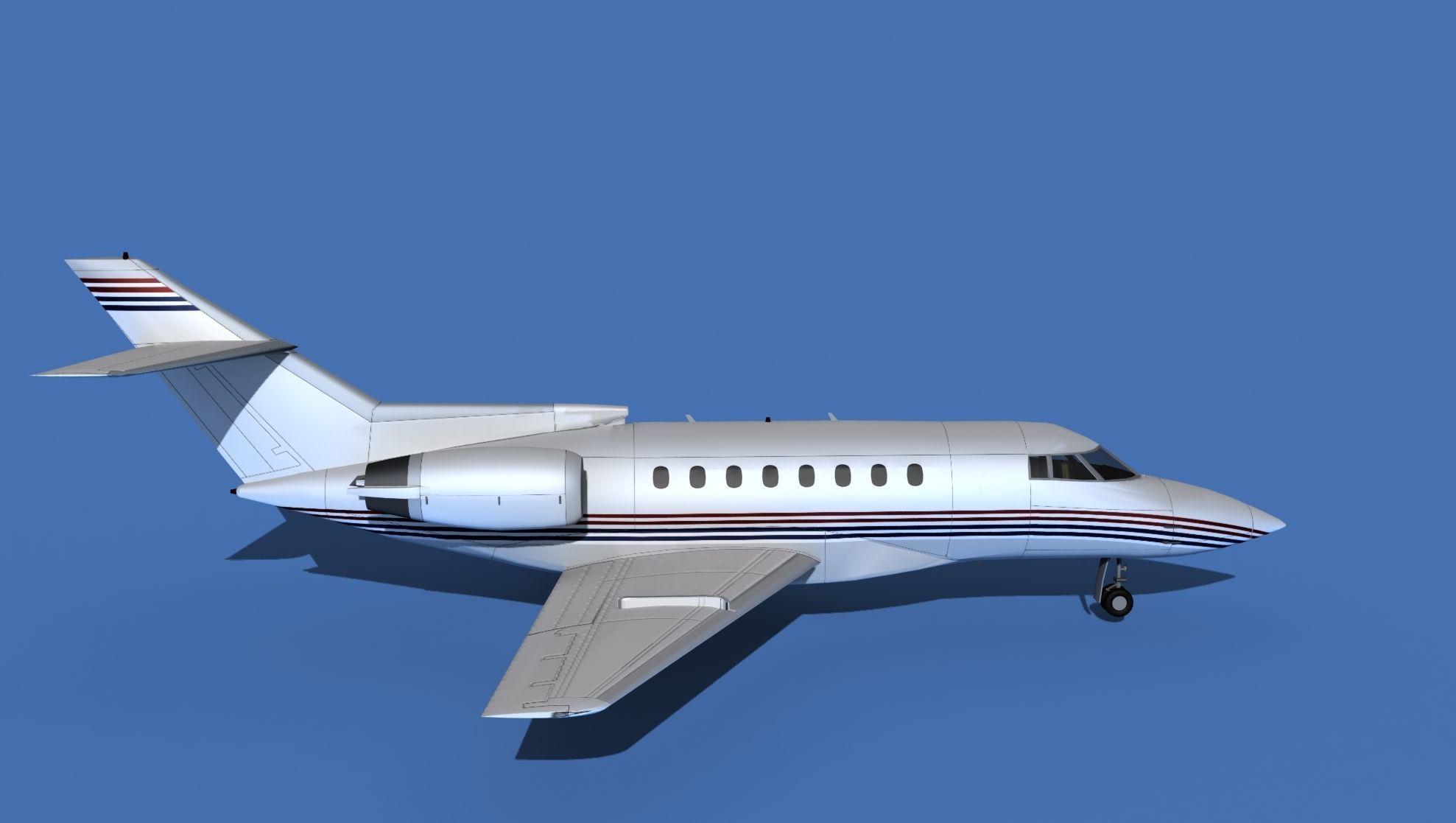 Hawker Siddley 1000 V12 3D model_4