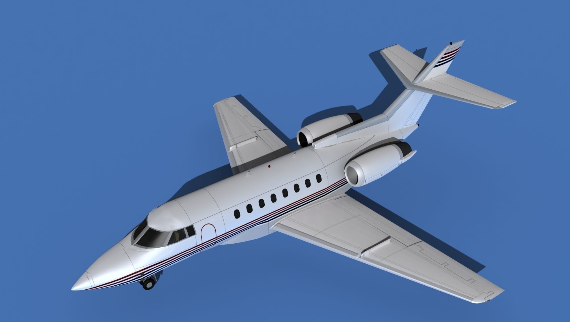 Hawker Siddley 1000 V12 3D model_10