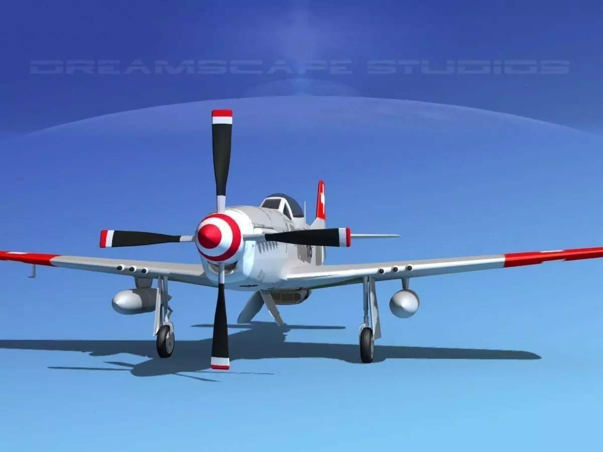 P-51D Mustang Swiss Air Force 3D model