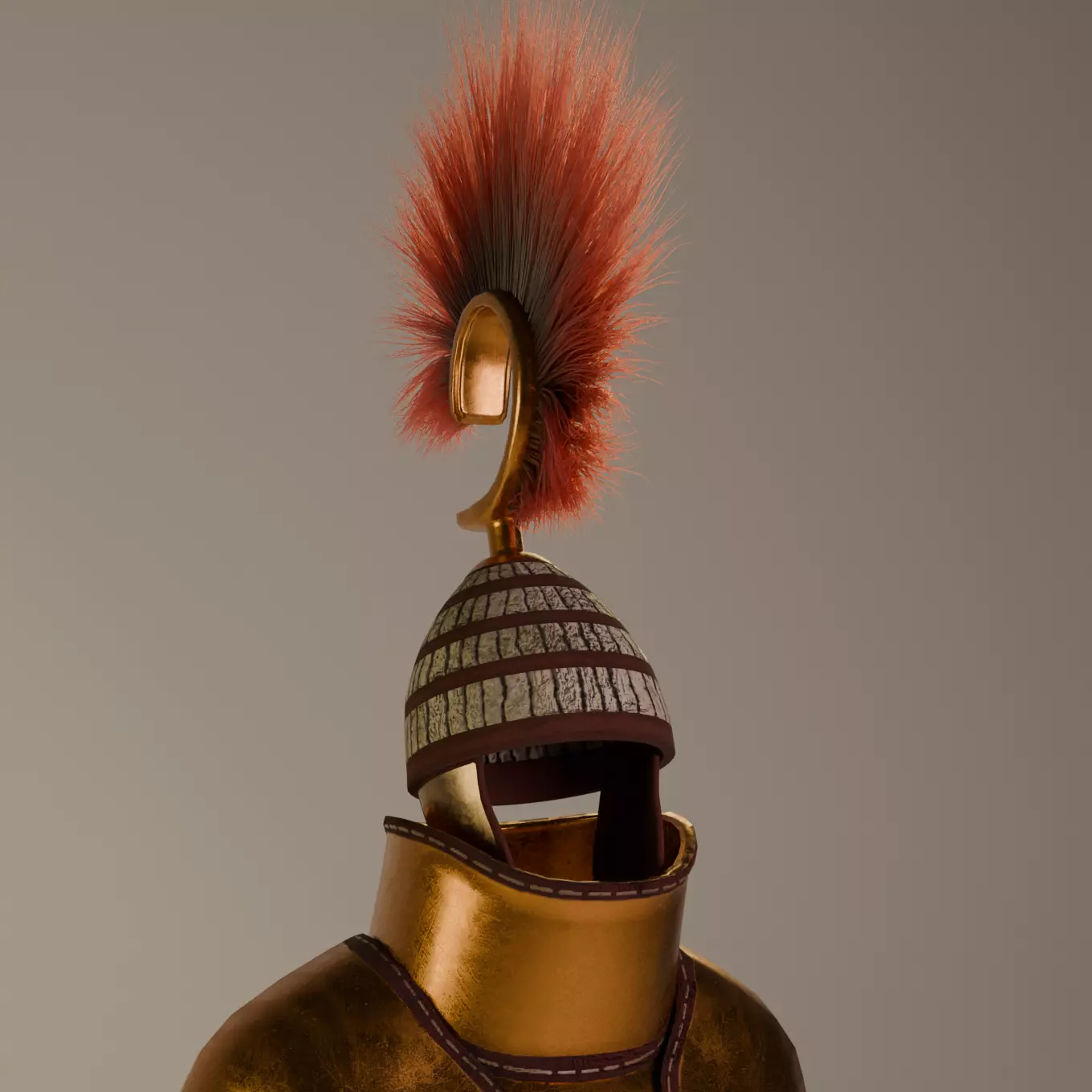 Bronze Age Armor  Set 3D model_0