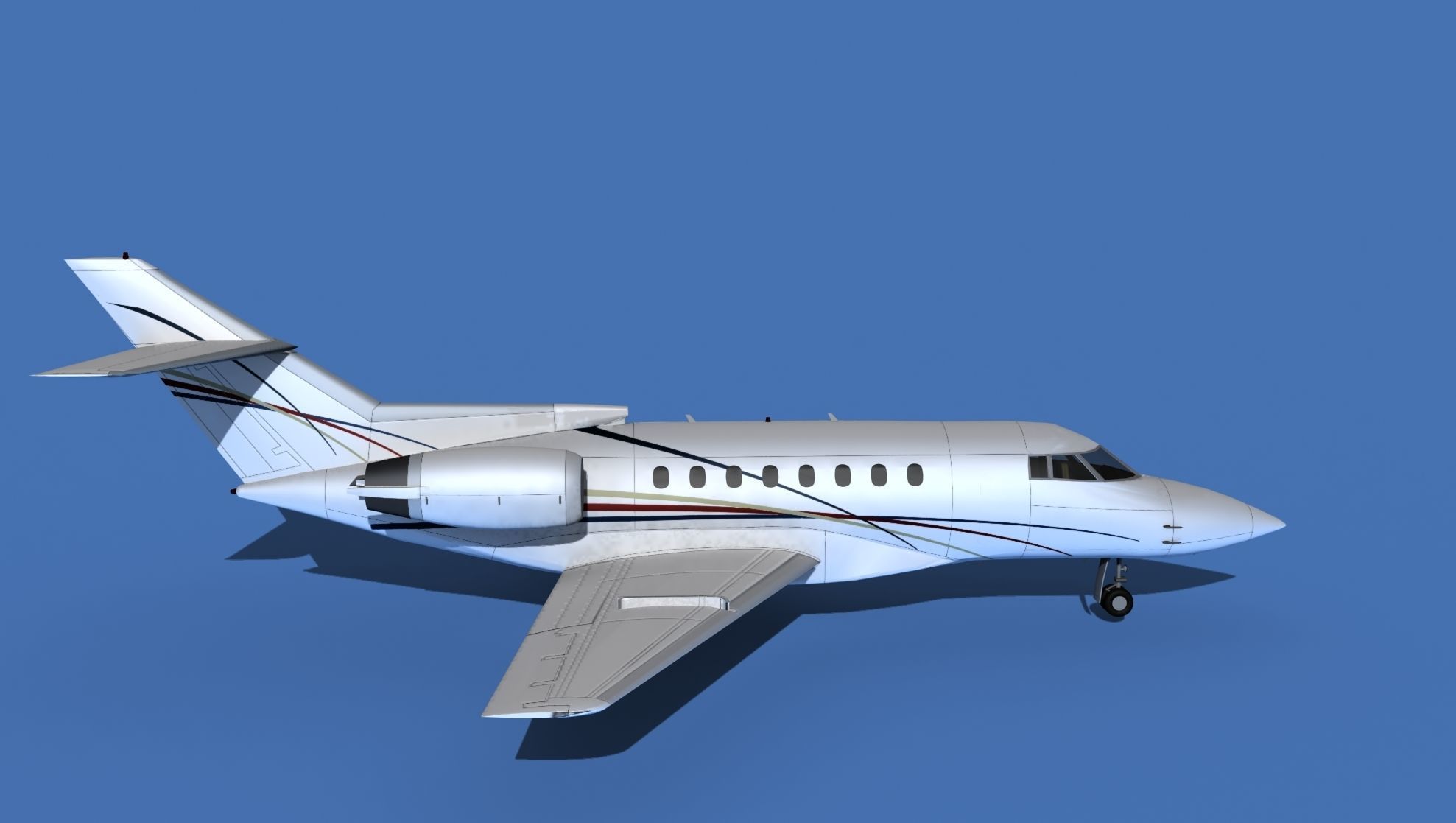 Hawker Siddley 1000 V14 3D model_4