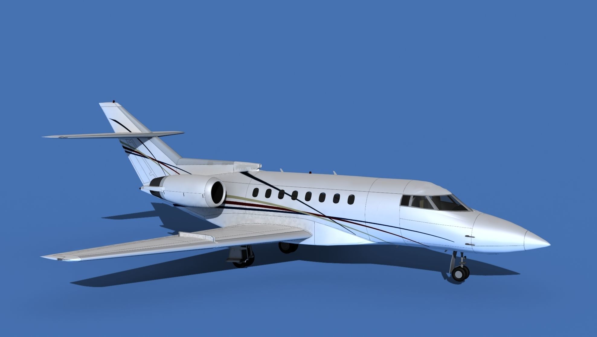 Hawker Siddley 1000 V14 3D model_3