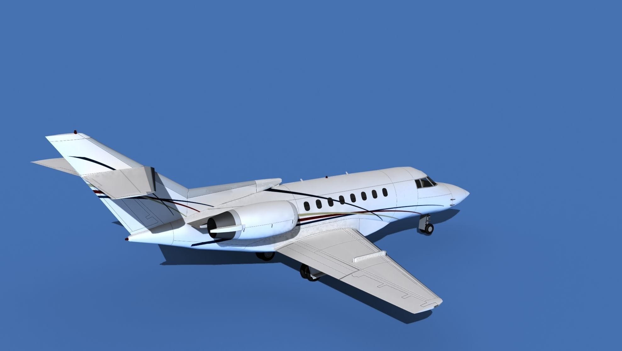 Hawker Siddley 1000 V14 3D model_5