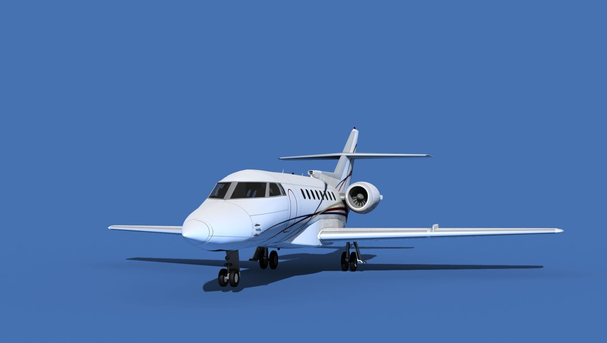 Hawker Siddley 1000 V14 3D model_1