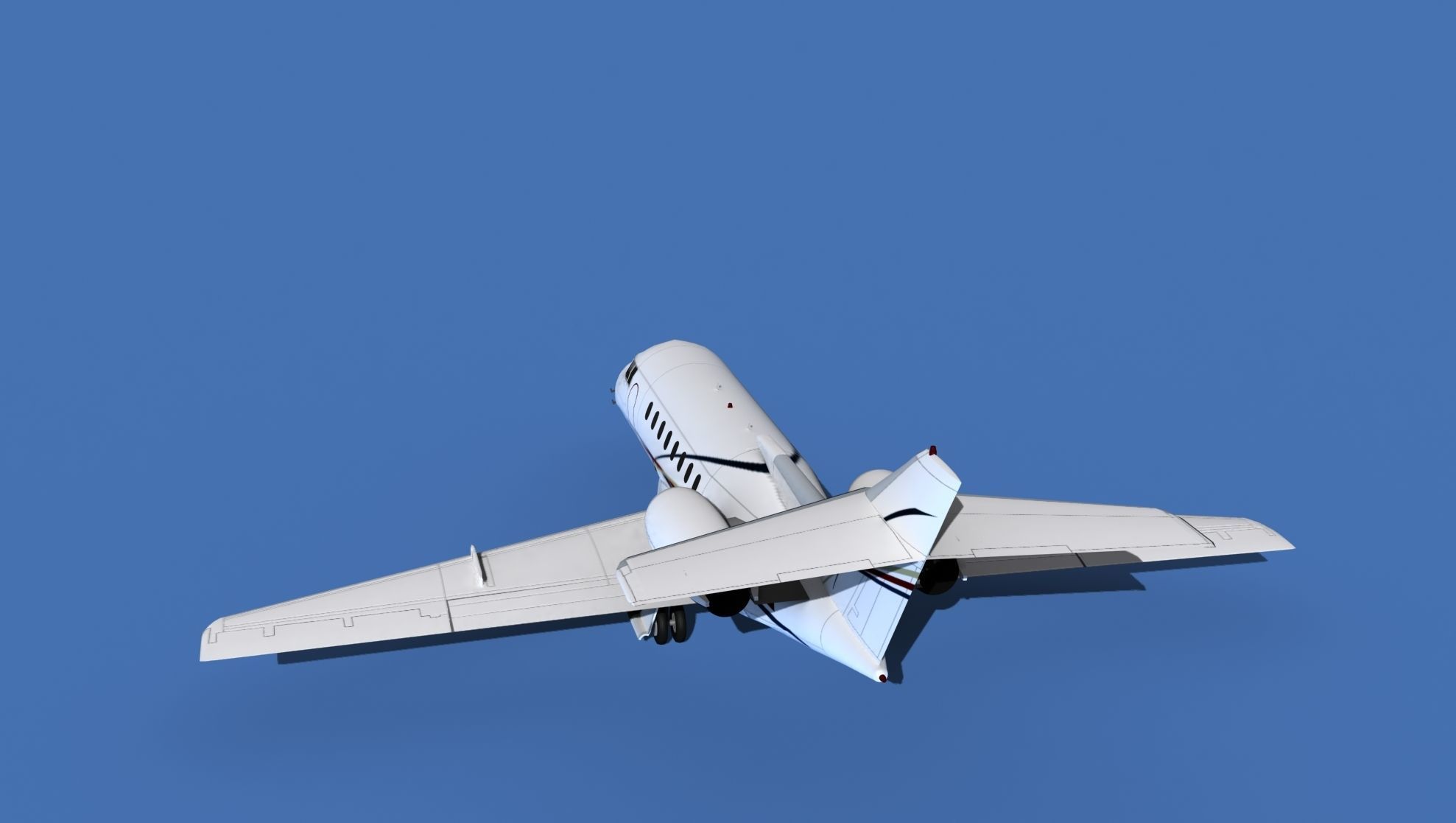 Hawker Siddley 1000 V14 3D model_7