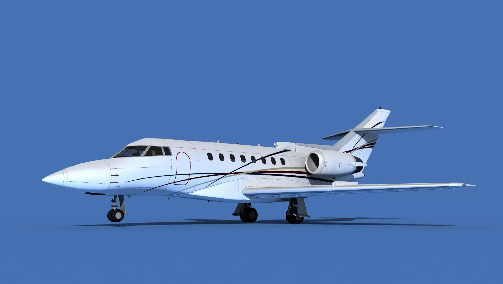 Hawker Siddley 1000 V14 3D model_0