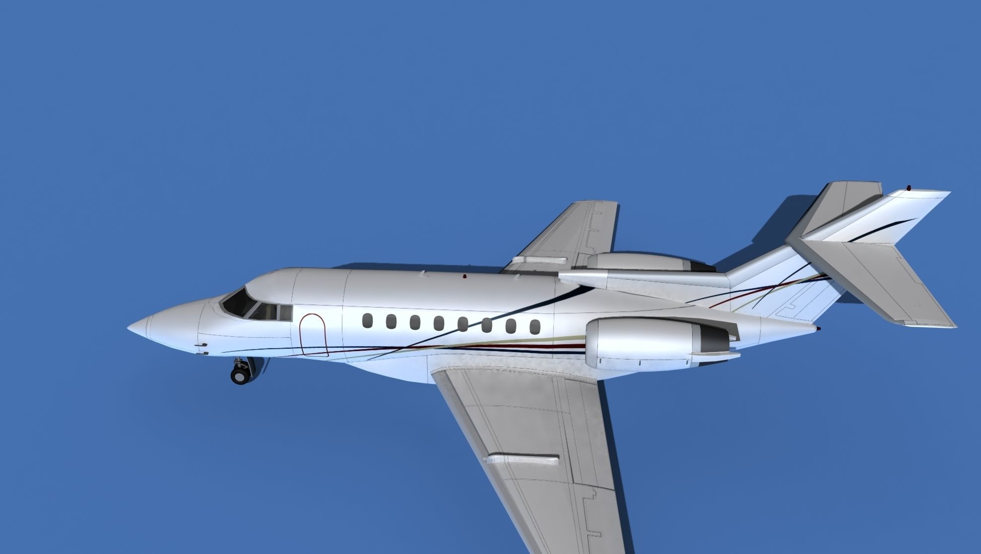 Hawker Siddley 1000 V14 3D model_9