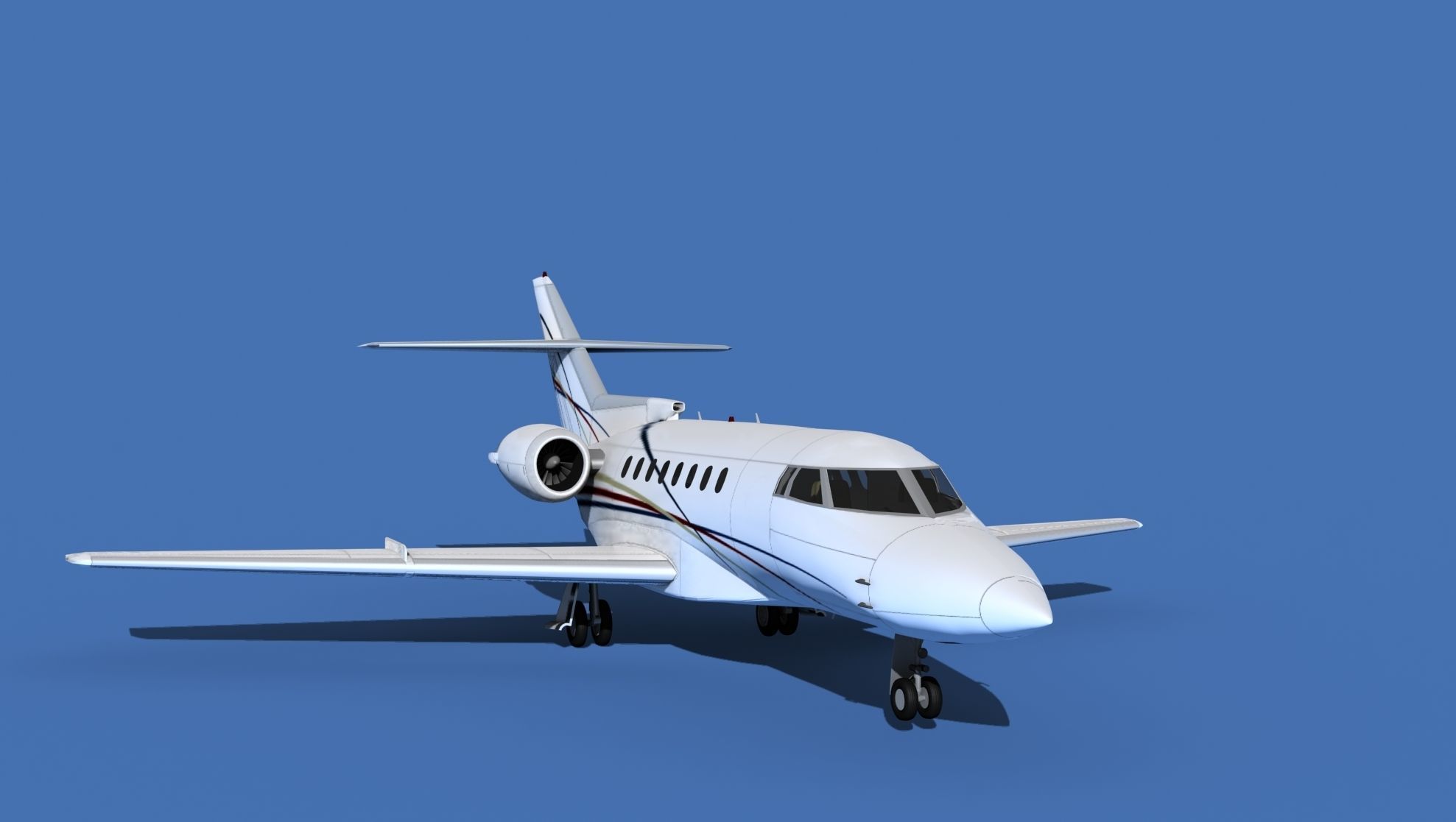 Hawker Siddley 1000 V14 3D model_2