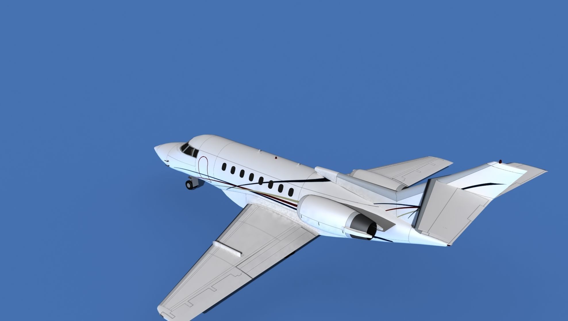 Hawker Siddley 1000 V14 3D model_8