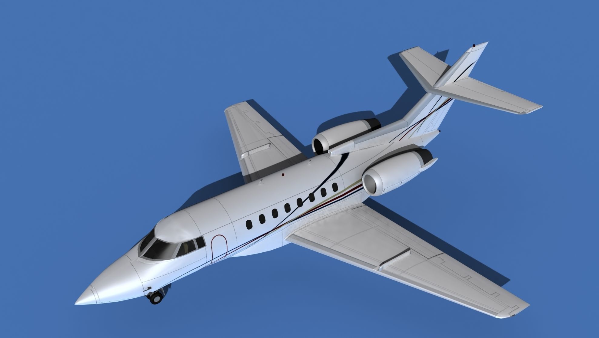 Hawker Siddley 1000 V14 3D model_10