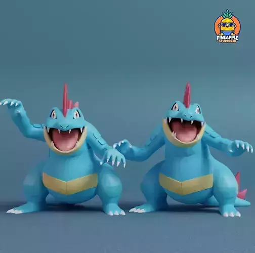 Pokemon - Feraligatr with 2 poses