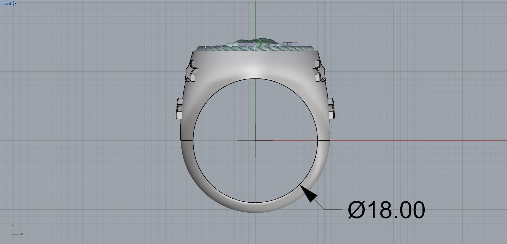 Zodiac Ring Aquarius 3D print model_8