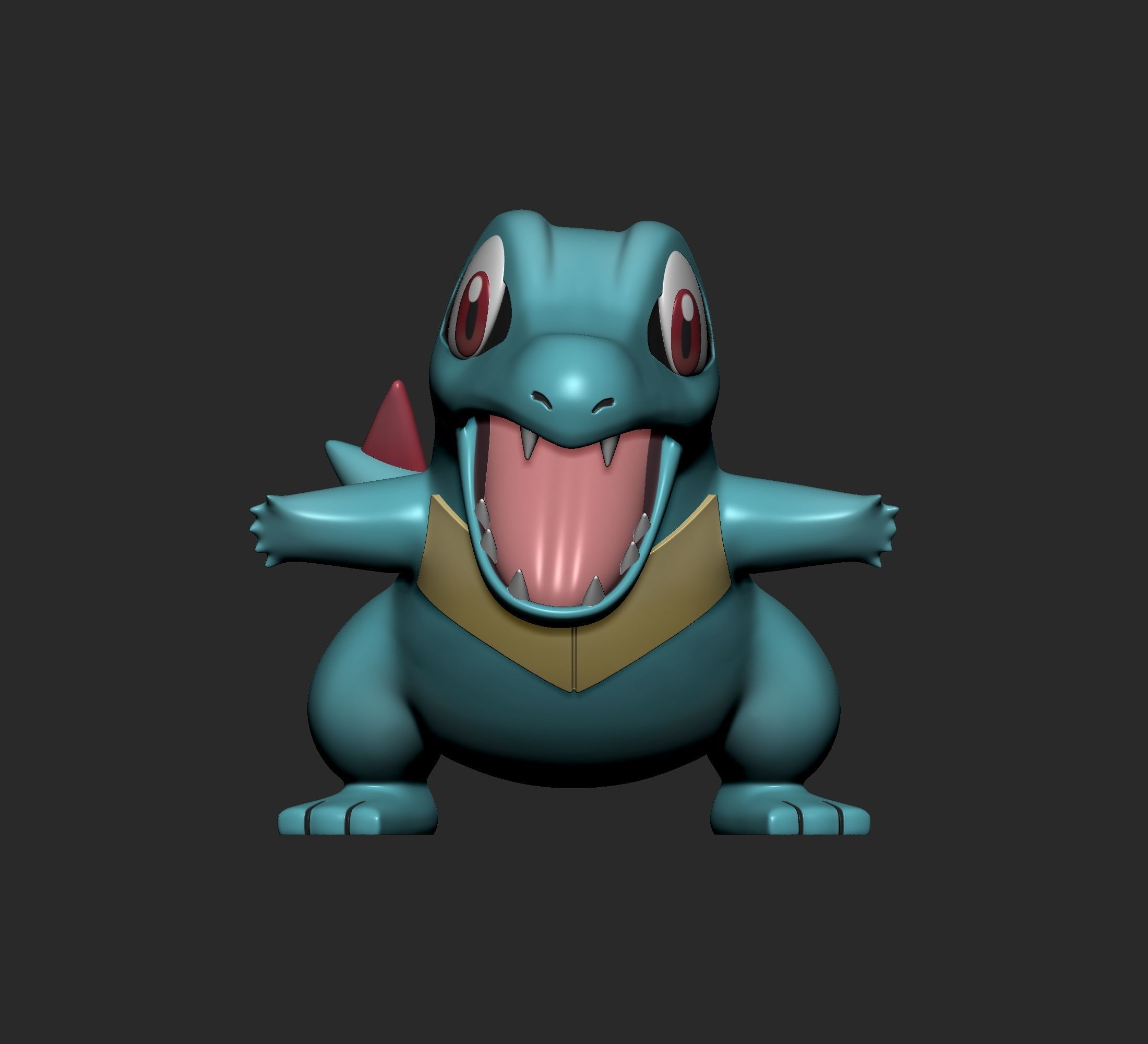 Pokemon - Totodile Croconaw and Feraligatr  3D print model_5
