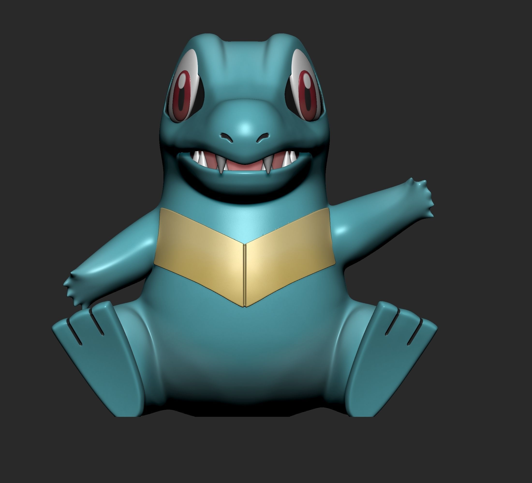 Pokemon - Totodile Croconaw and Feraligatr  3D print model_9