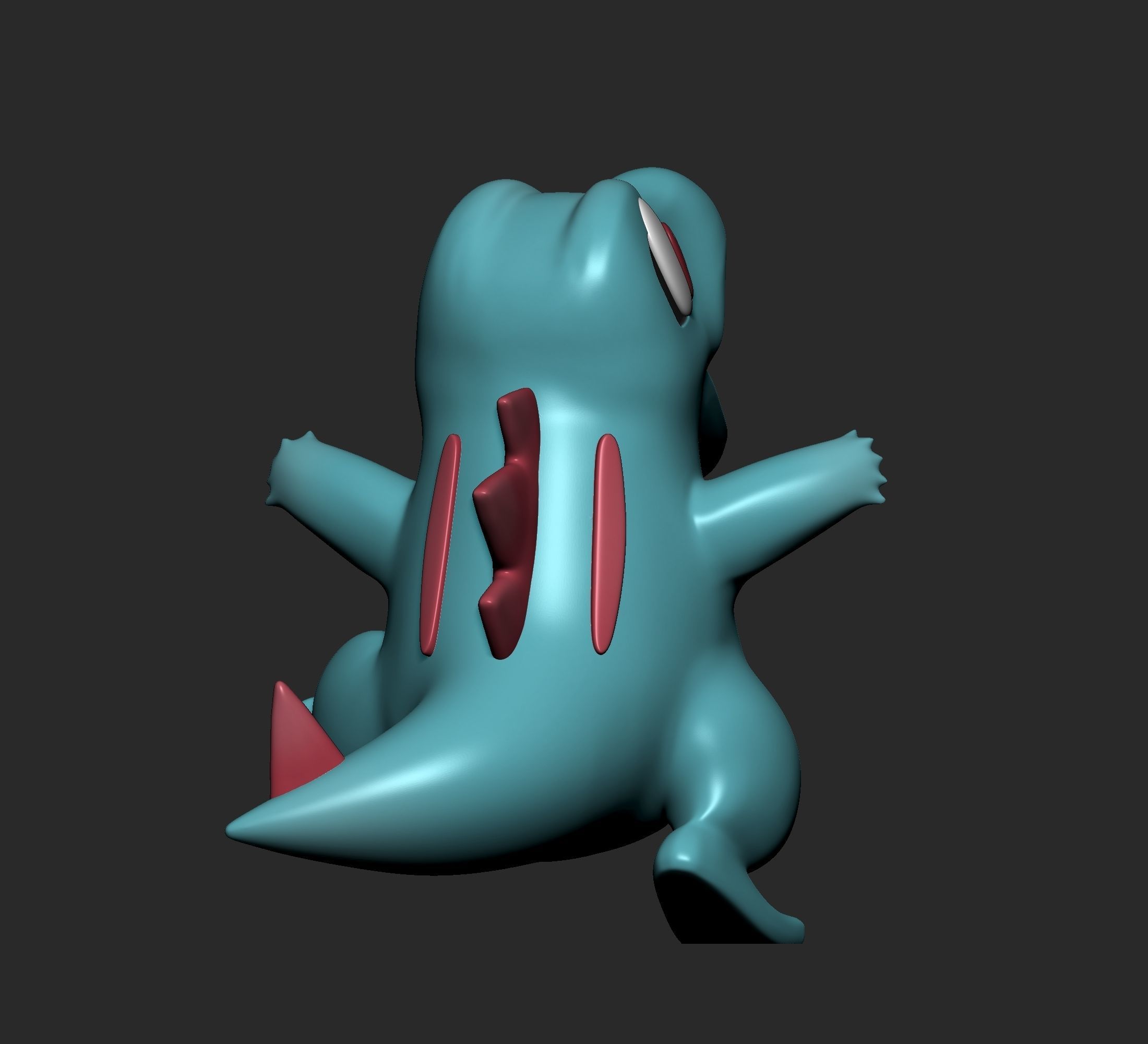 Pokemon - Totodile Croconaw and Feraligatr  3D print model_3