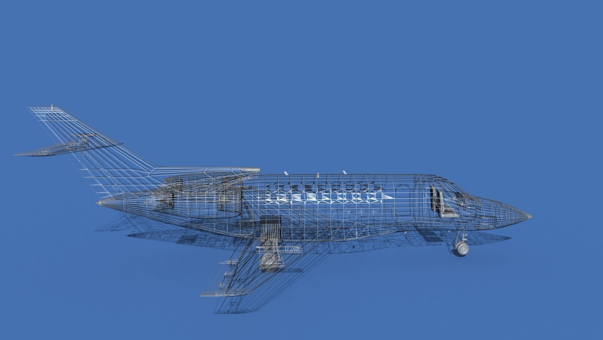 Hawker Siddley 1000 V16 3D model_13