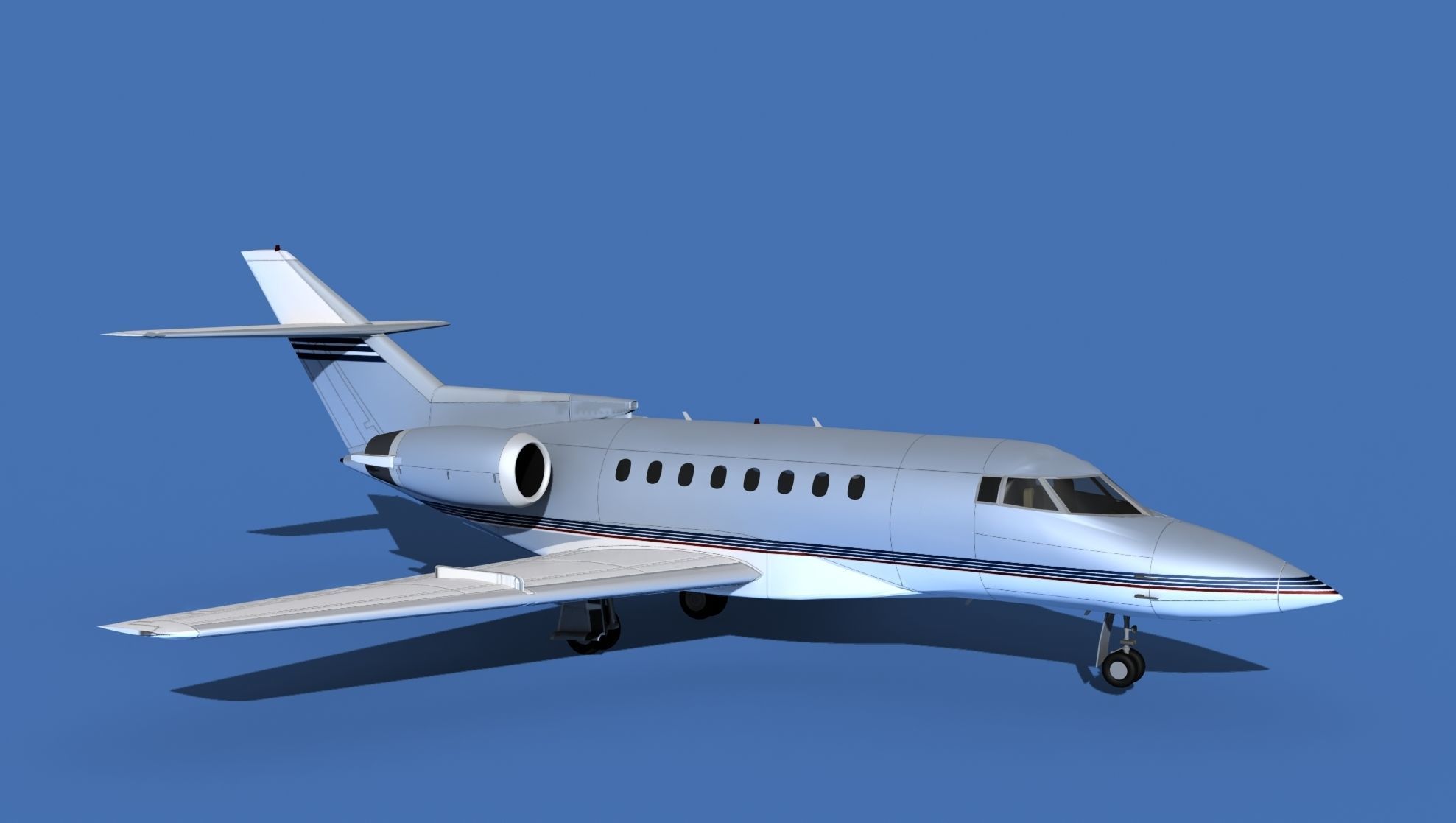 Hawker Siddley 1000 V16 3D model_3