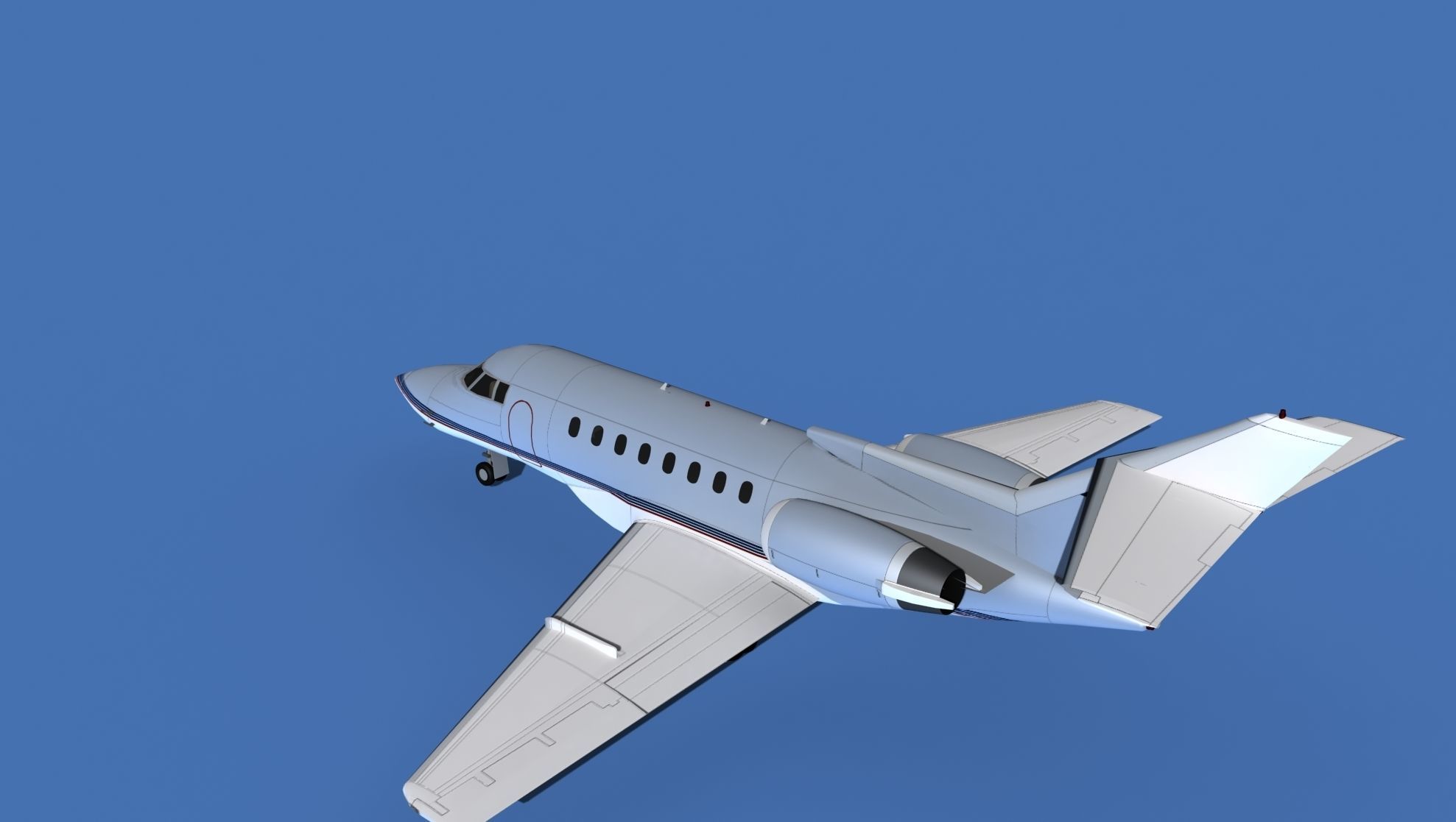 Hawker Siddley 1000 V16 3D model_8