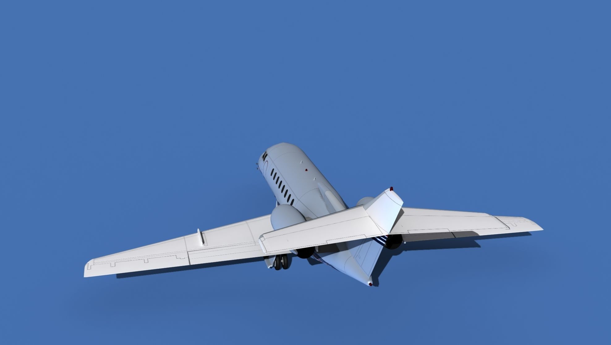 Hawker Siddley 1000 V16 3D model_7