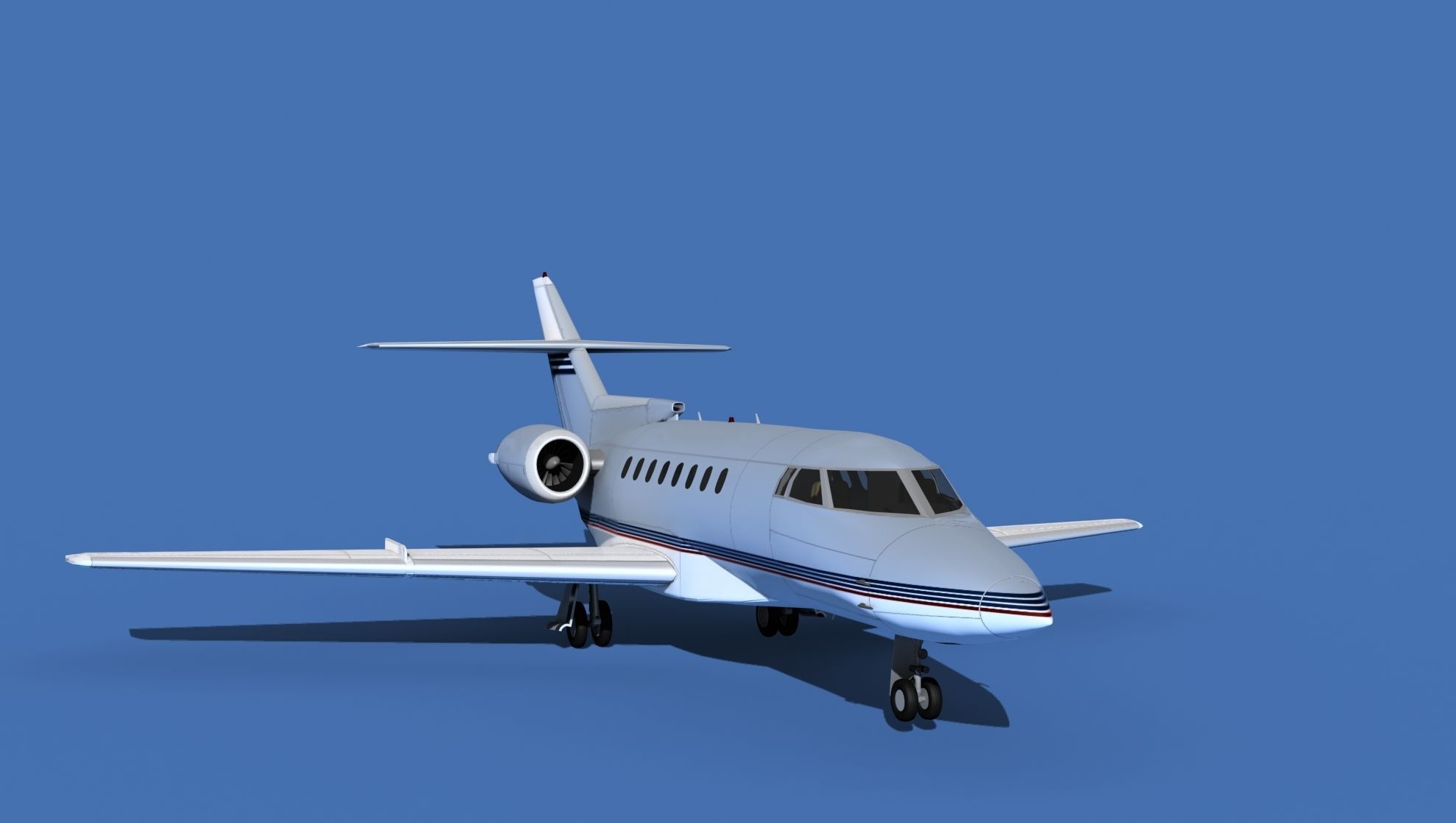 Hawker Siddley 1000 V16 3D model_2