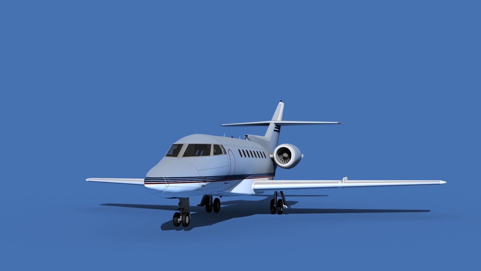 Hawker Siddley 1000 V16 3D model_1