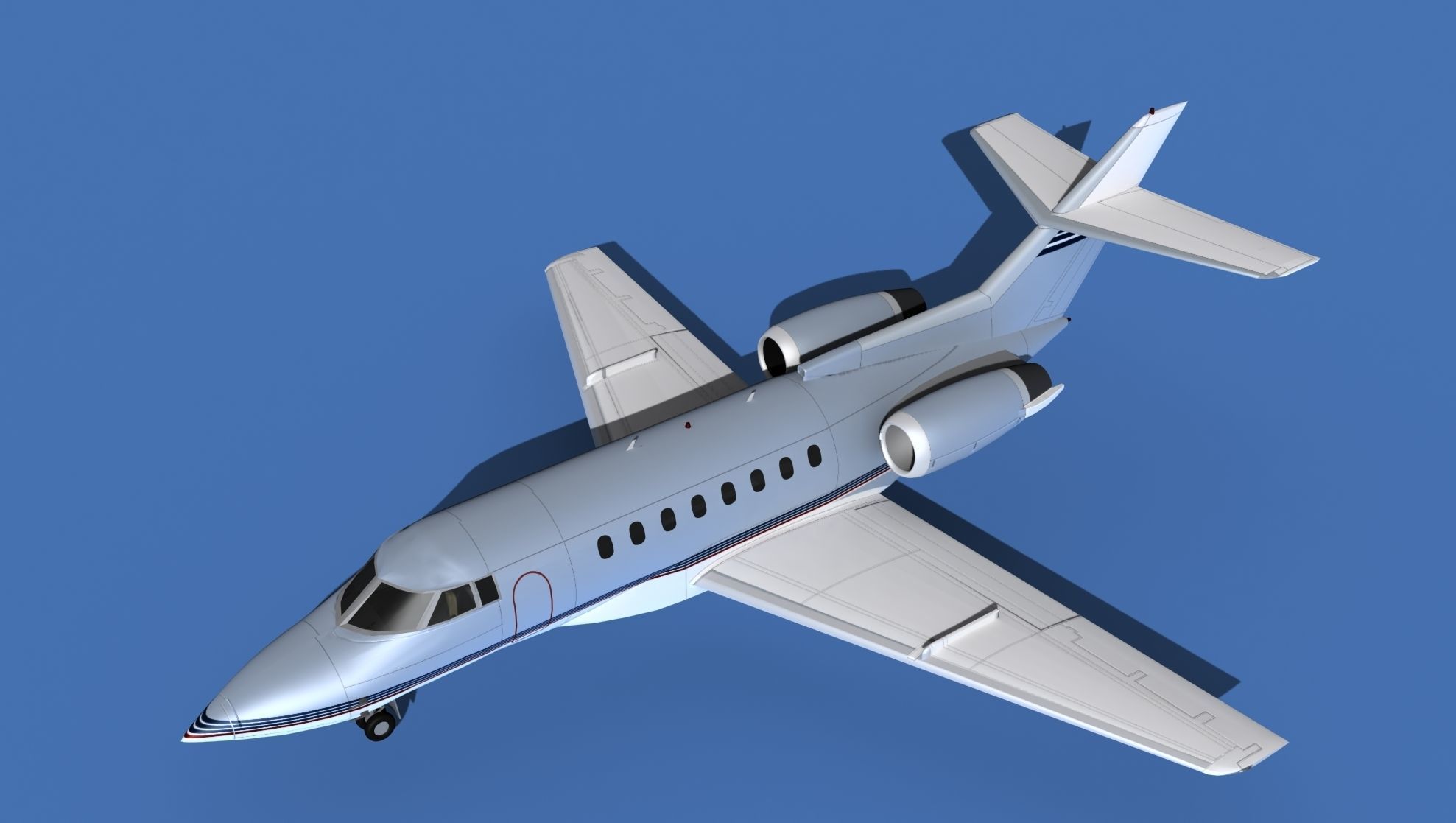 Hawker Siddley 1000 V16 3D model_10