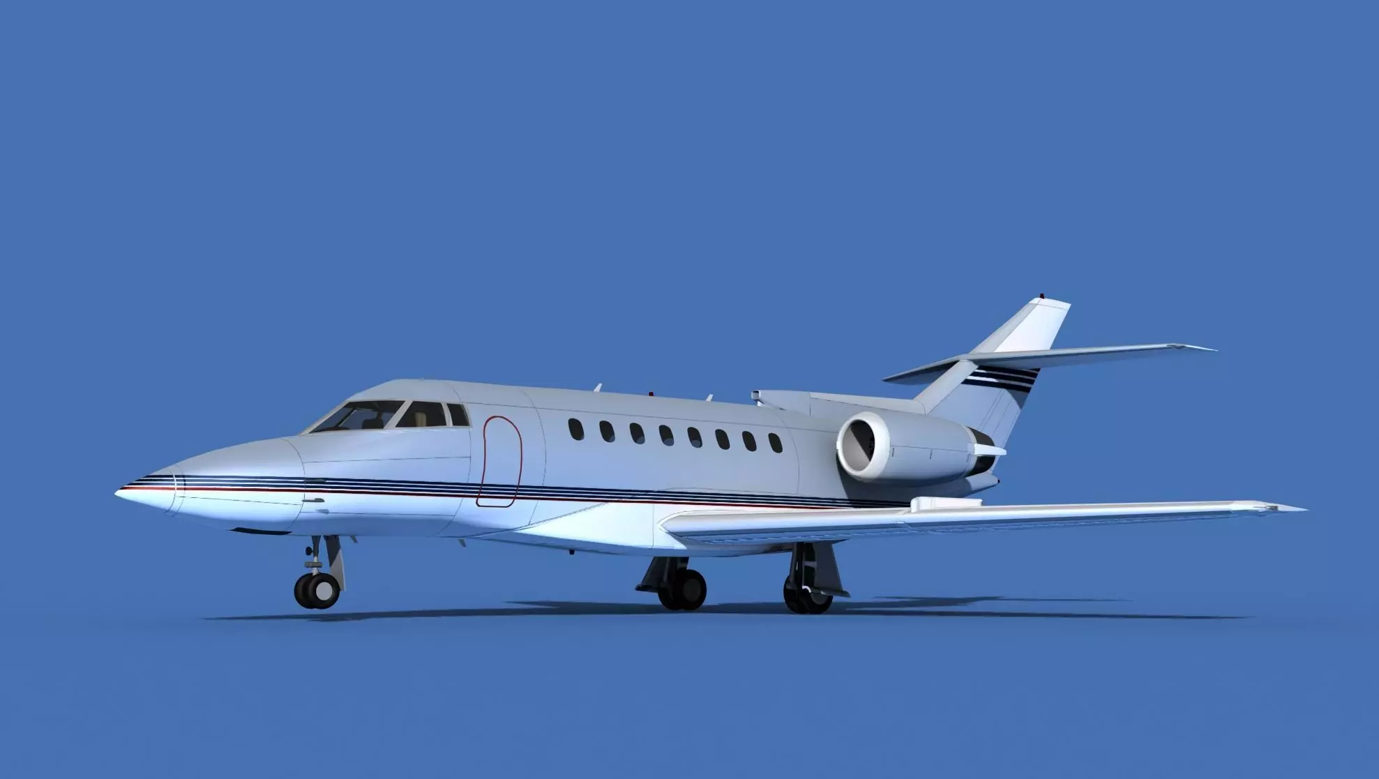 Hawker Siddley 1000 V16 3D model_0