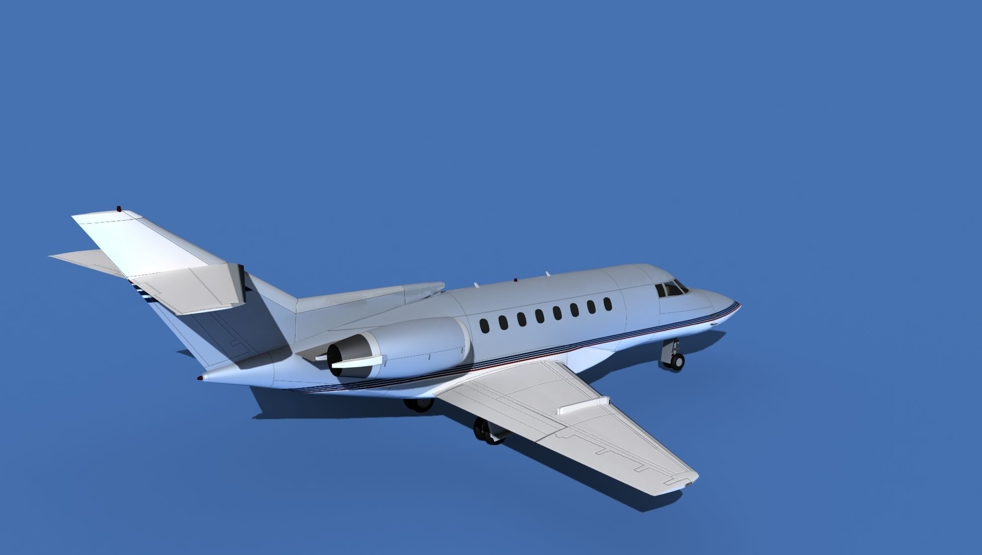 Hawker Siddley 1000 V16 3D model_5