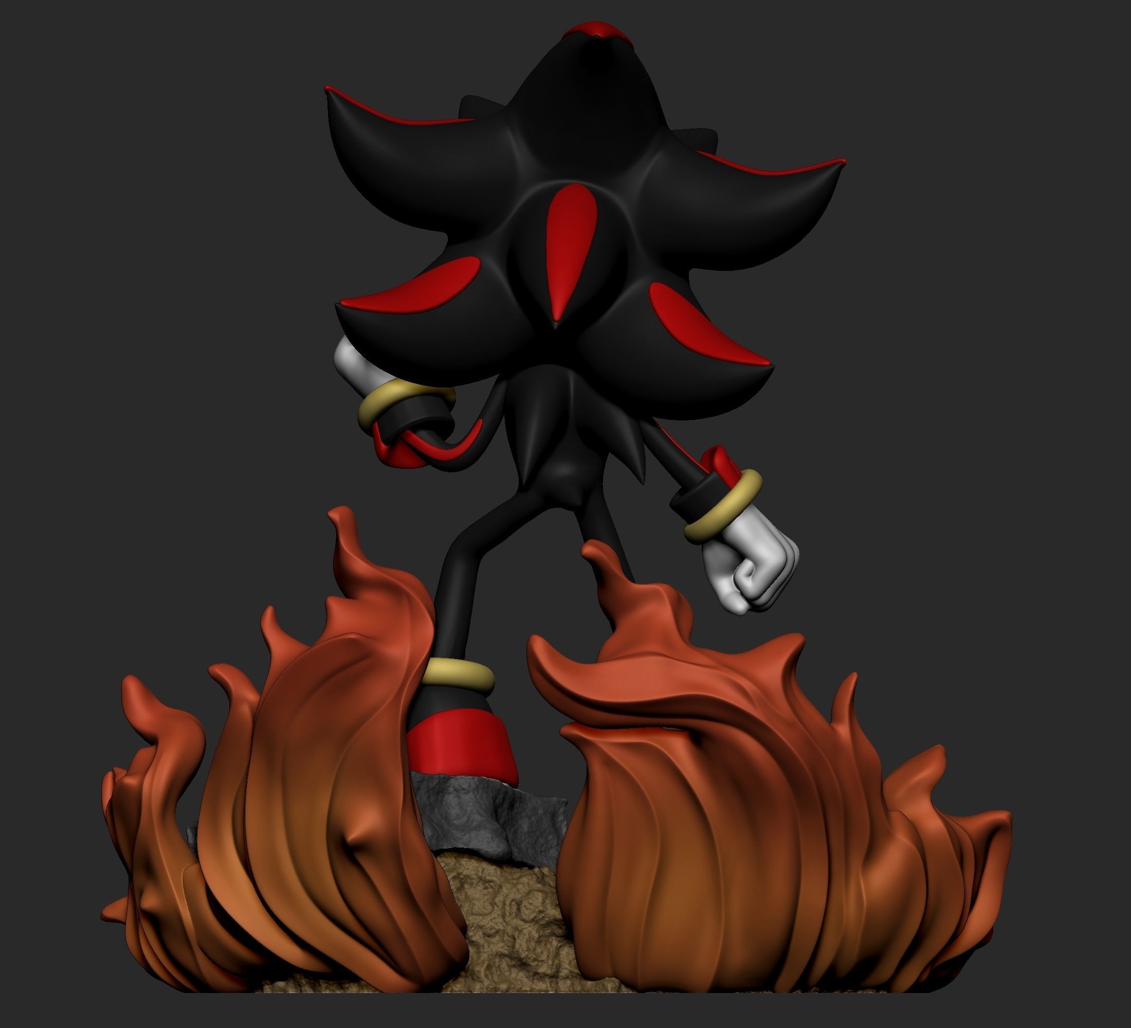 Sonic The Hedgehod - Shadow 3D print model_5