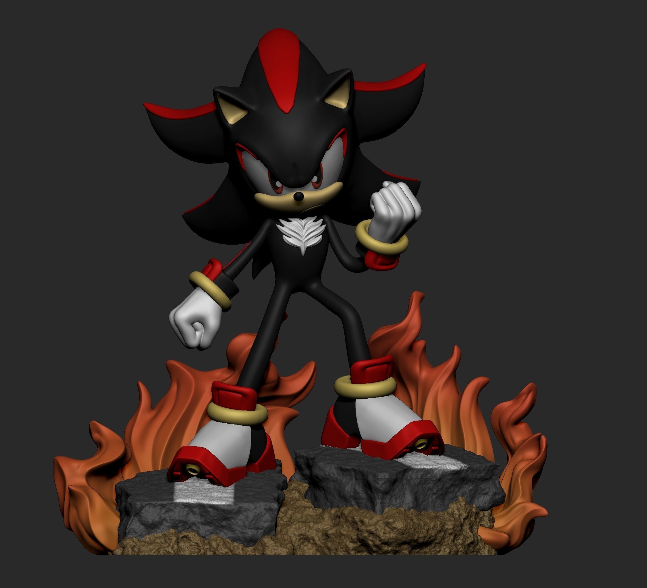 Sonic The Hedgehod - Shadow 3D print model_1