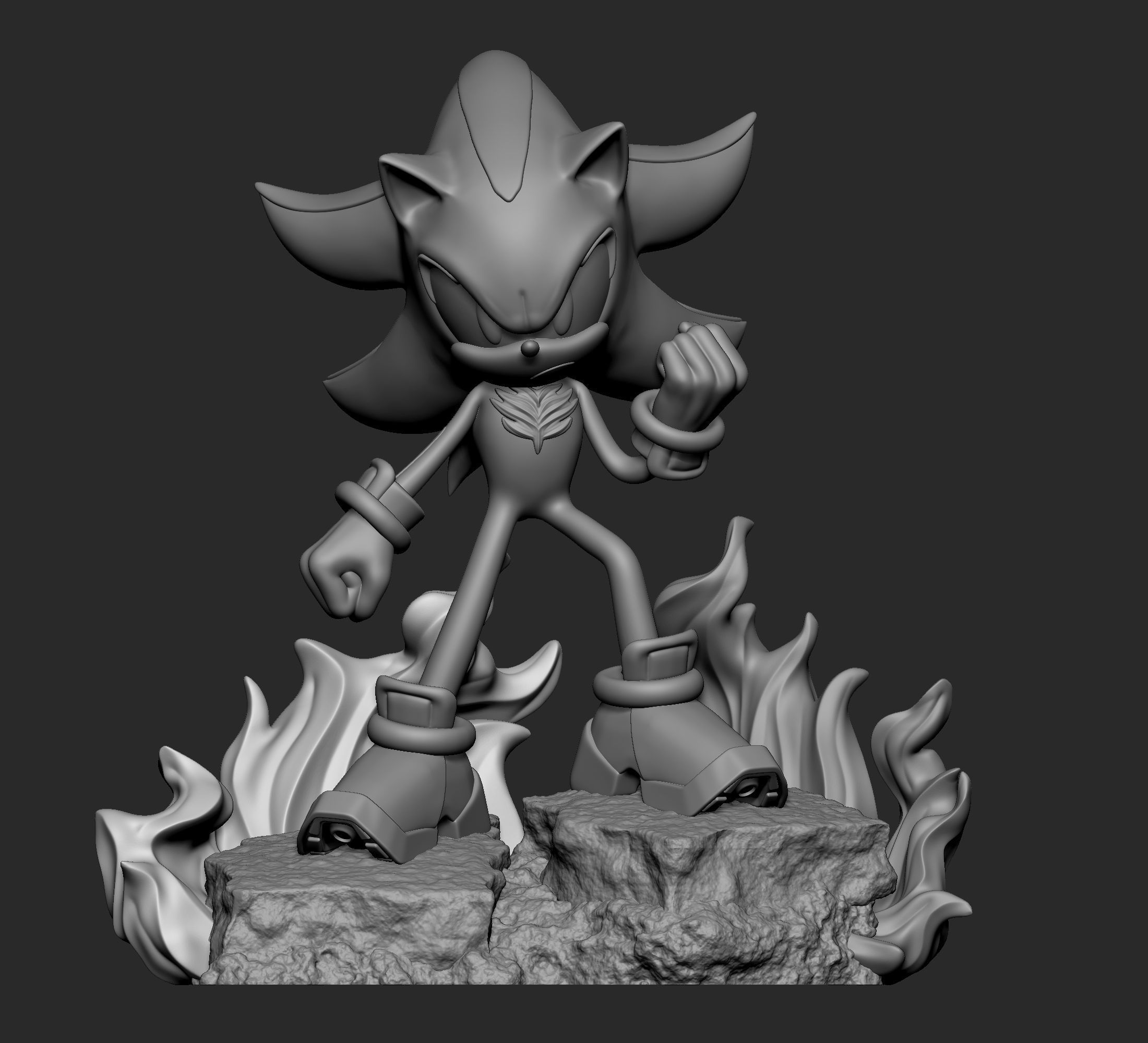 Sonic The Hedgehod - Shadow 3D print model_2