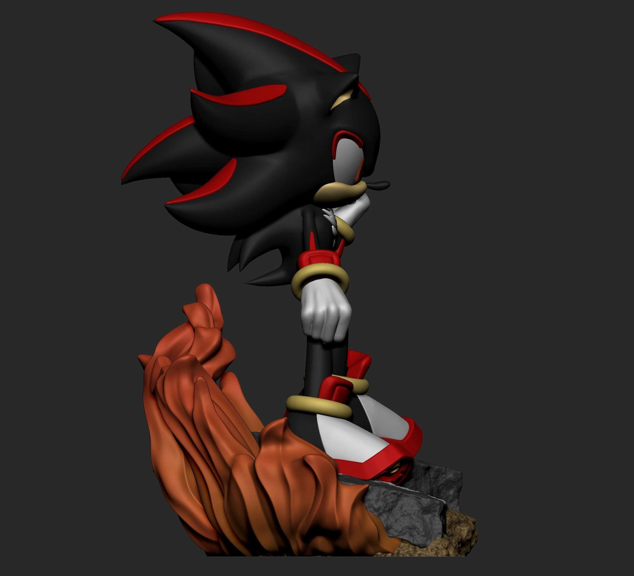 Sonic The Hedgehod - Shadow 3D print model_8