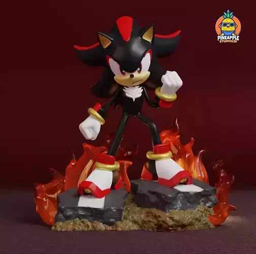Sonic The Hedgehod - Shadow 3D print model