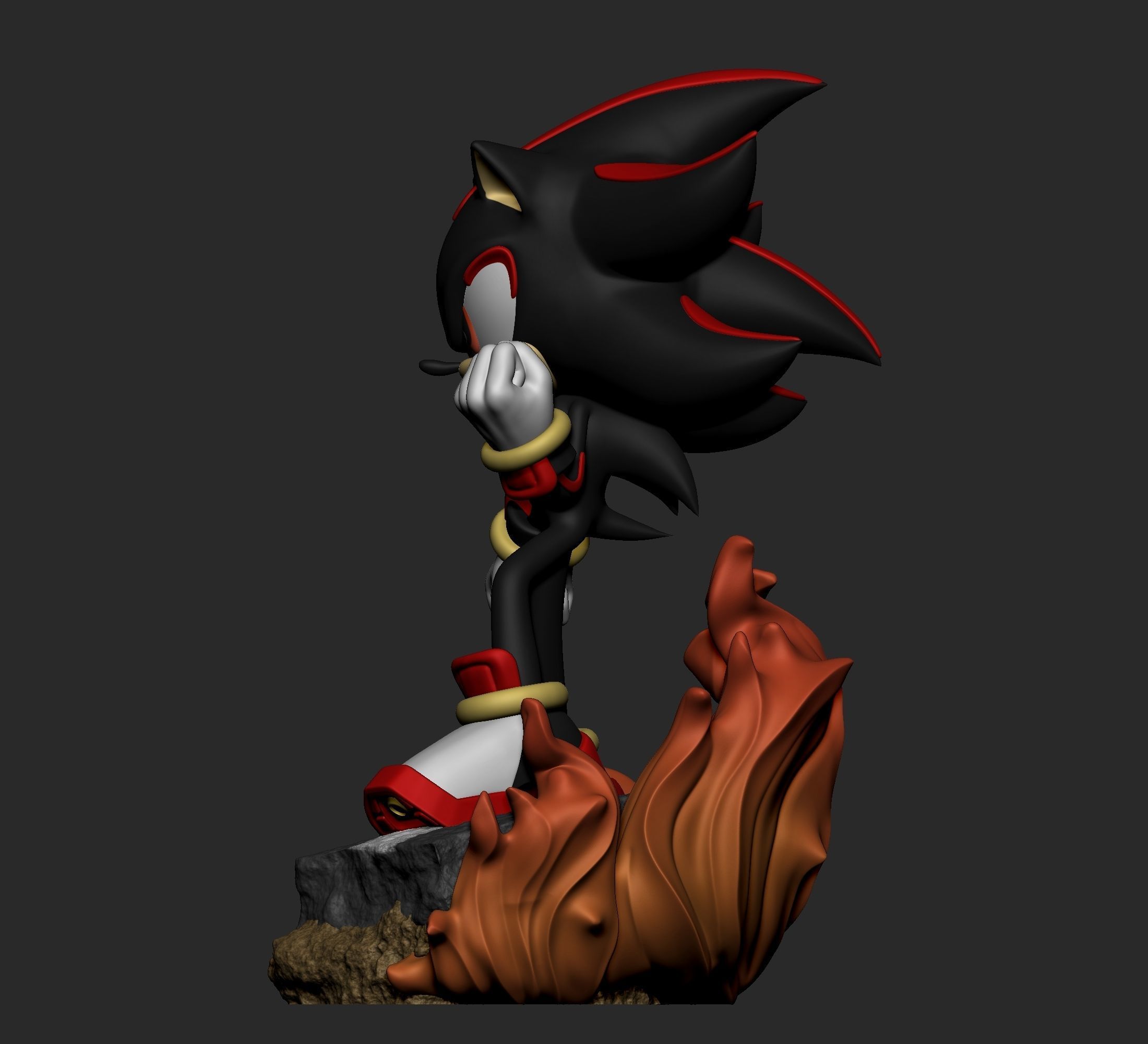 Sonic The Hedgehod - Shadow 3D print model_4