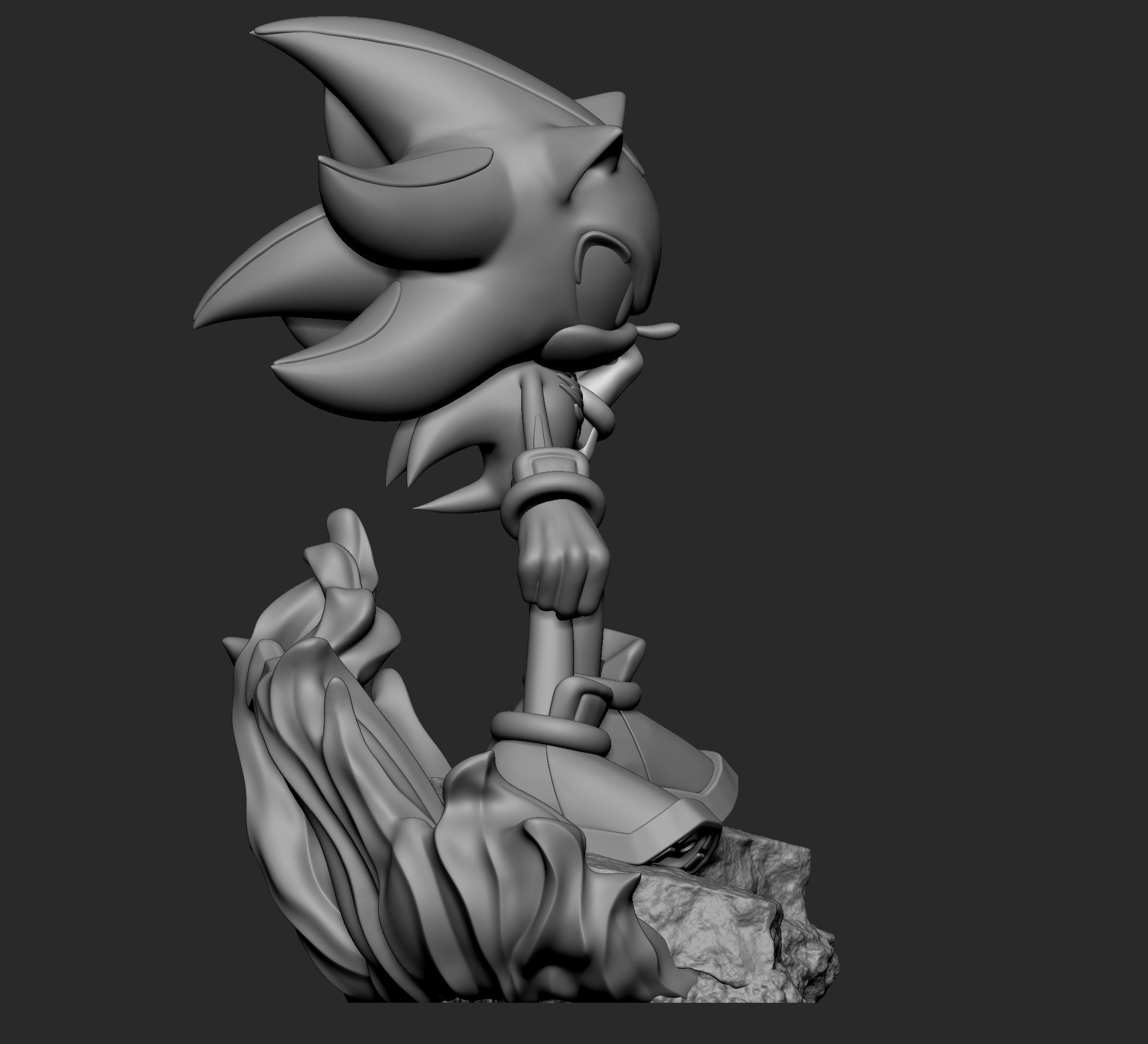 Sonic The Hedgehod - Shadow 3D print model_7