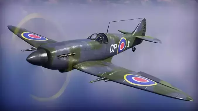 Supermarine Spitfire - Blender 3d Model 3D model