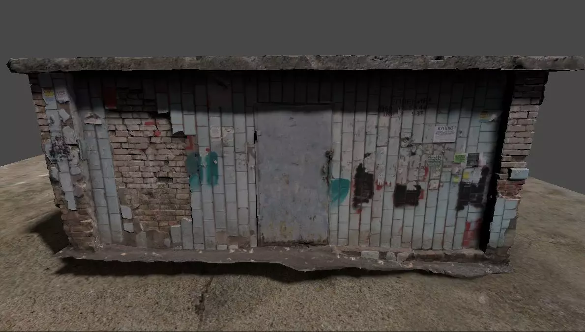 Abandoned Building 2 SCAN Low-poly 3D model_0