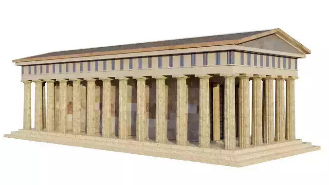 Temple of Hephestus 3D model
