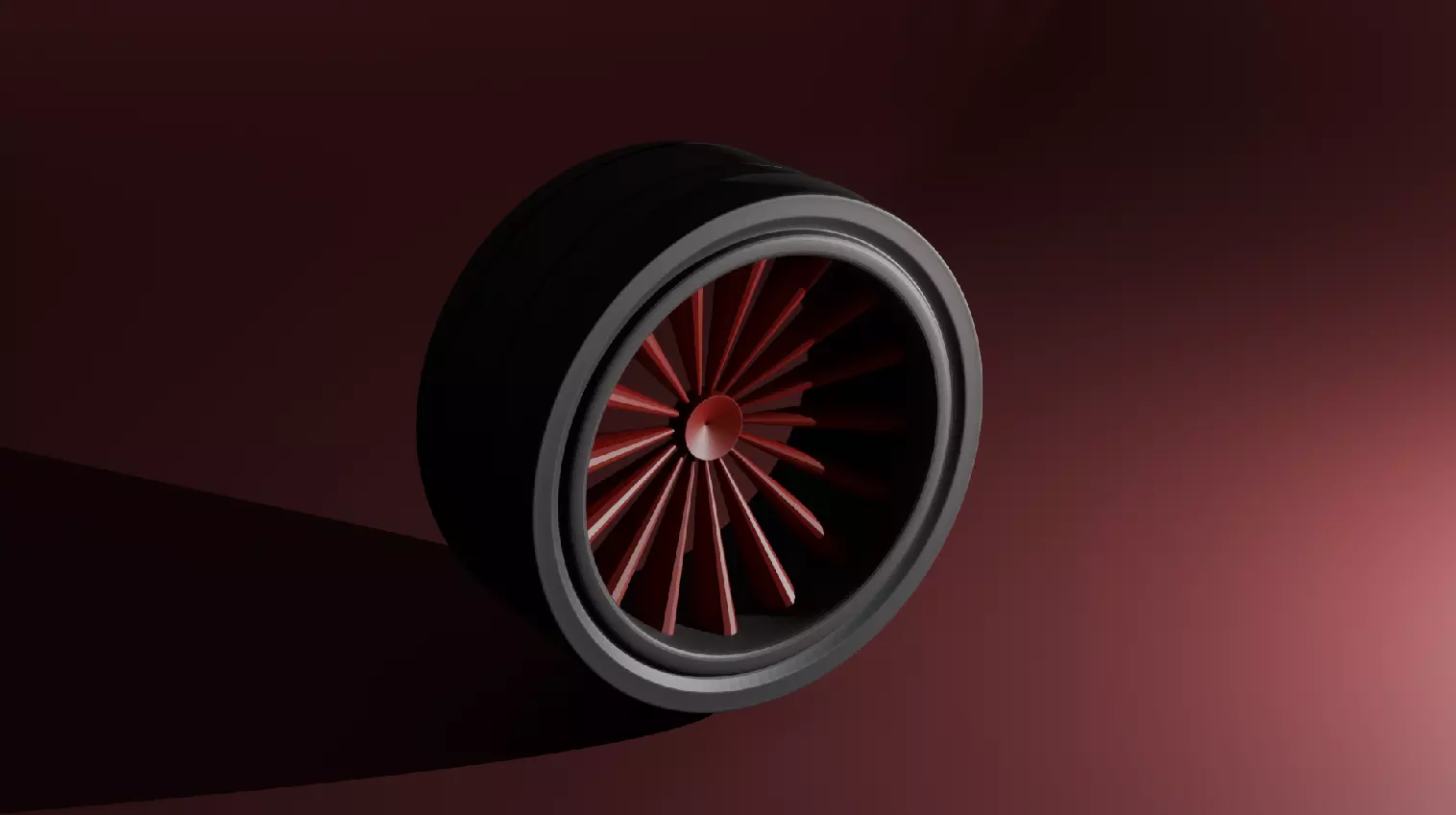 SPORTS TIRE LOW POLY - READY TO PLAY Free low-poly 3D model