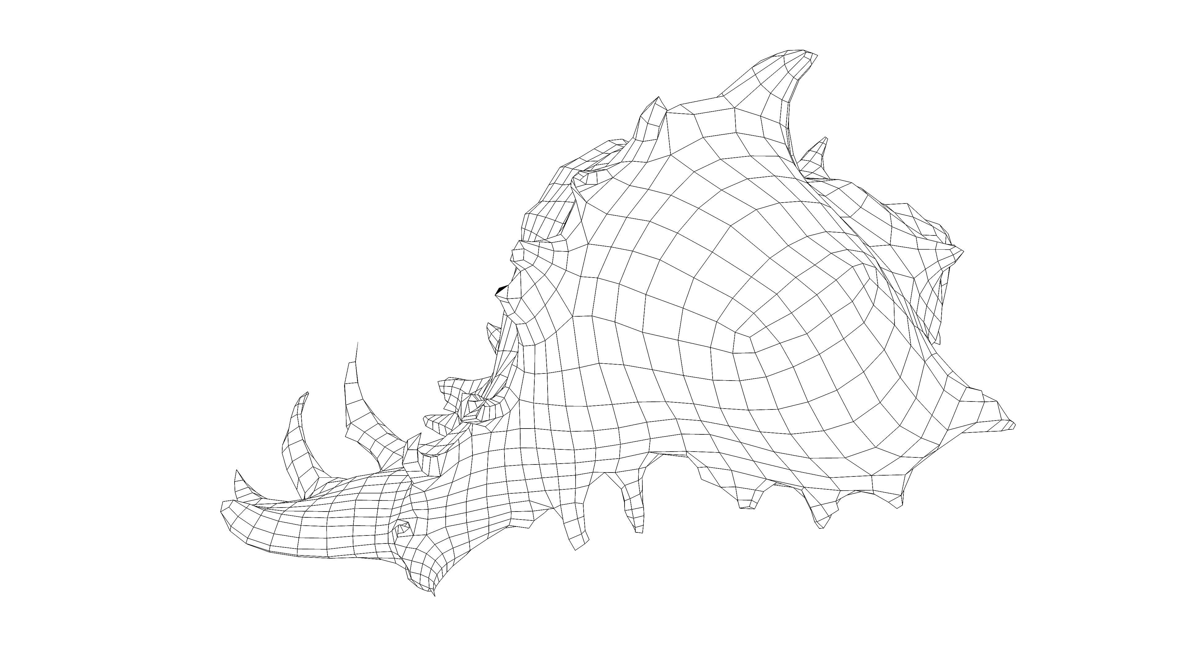 Photorealistic 3D scan of sea shell Low-poly 3D model_14